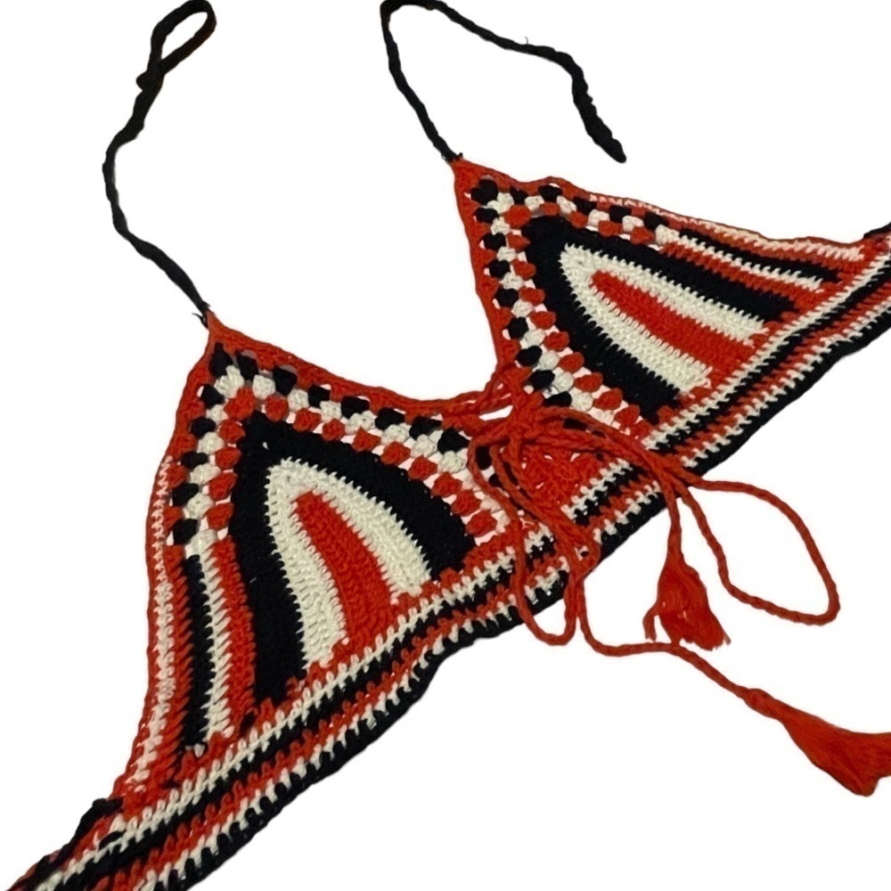 Akira Crochet Bikini Halter Top - Picture 2 of 4